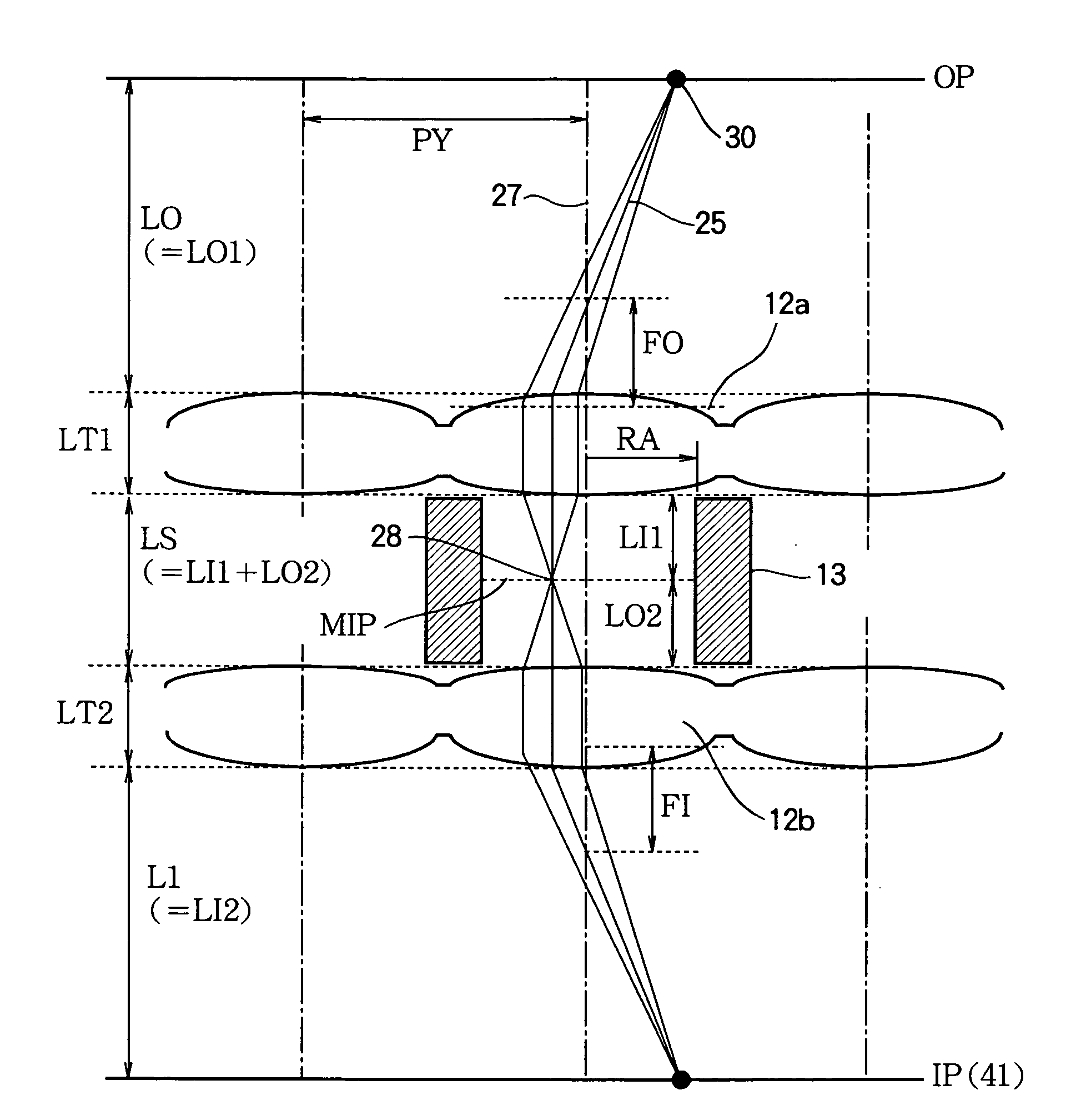 Lens array, LED head, exposure device, image forming apparatus and reading apparatus