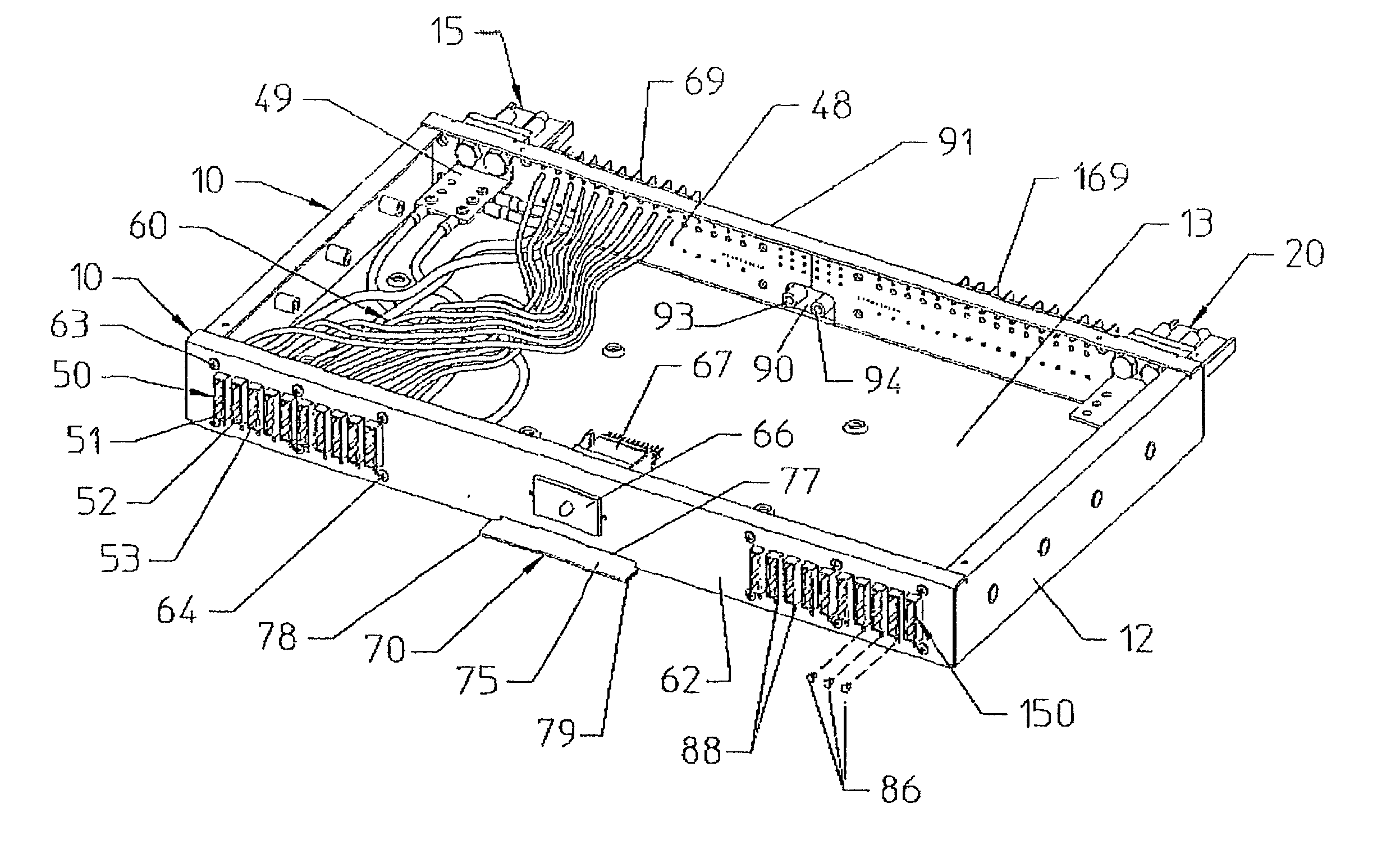 Electric apparatus with electric terminals and fused structures