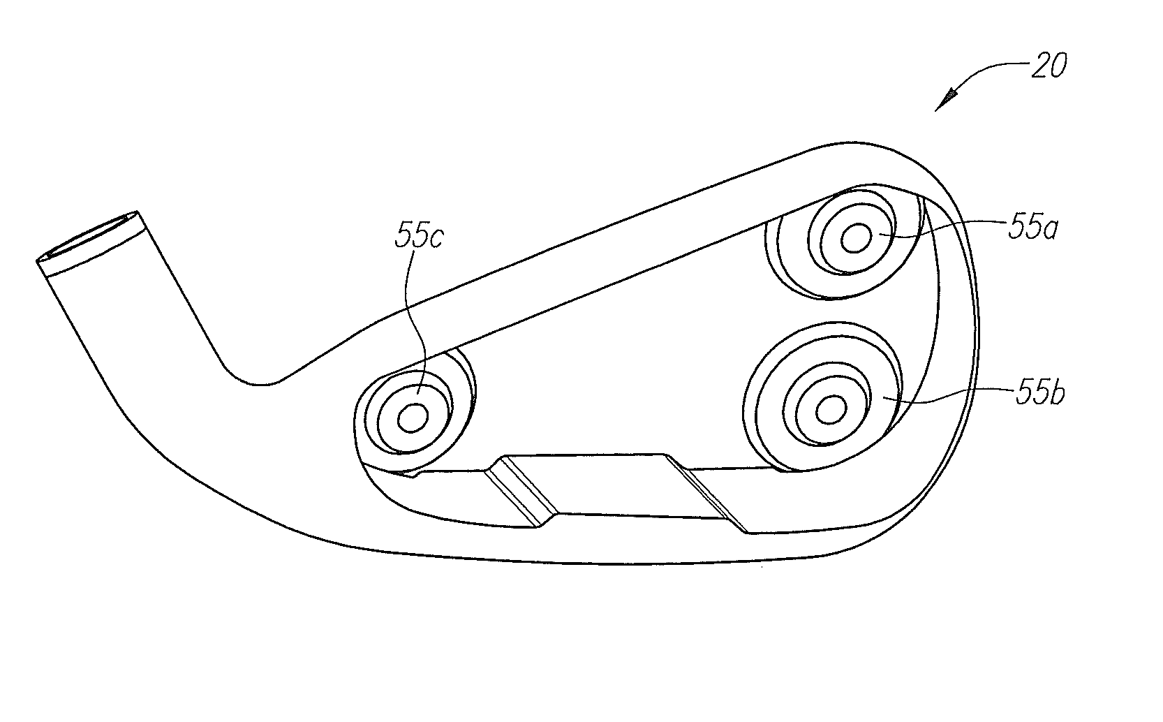 Iron-type golf club head having movable weights