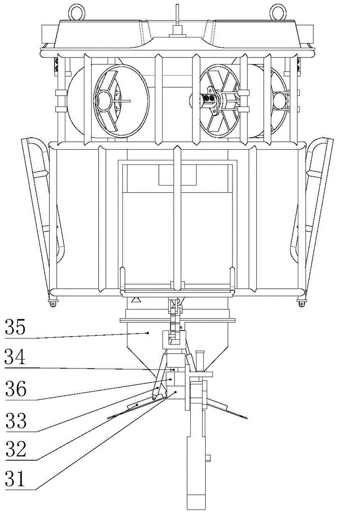 A rockfall pipe riprap device for dealing with suspended spans of submarine pipelines