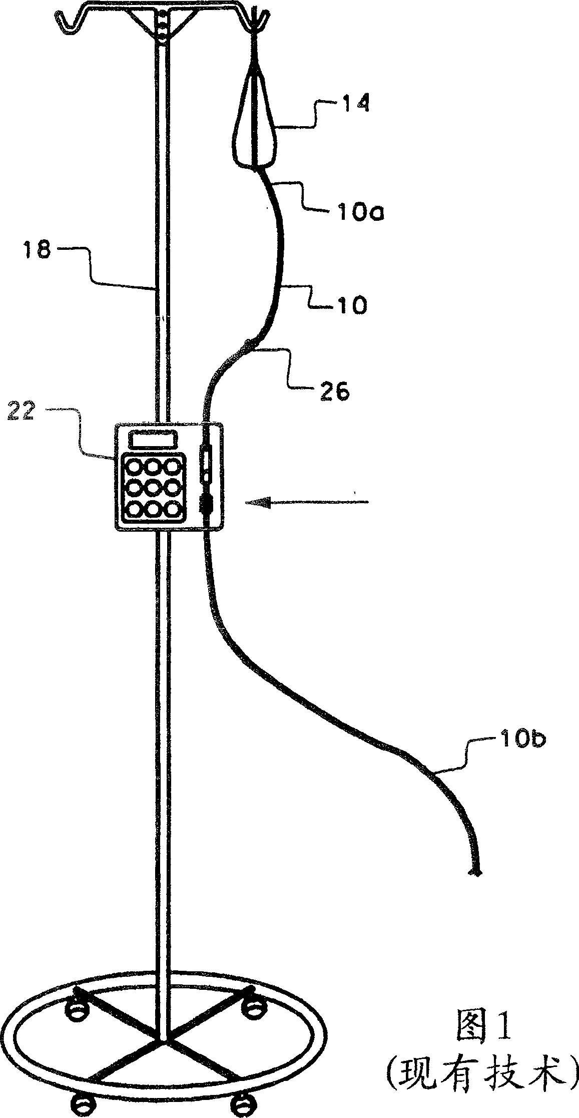 Apparatus and method for preventing free flow in an infusion line