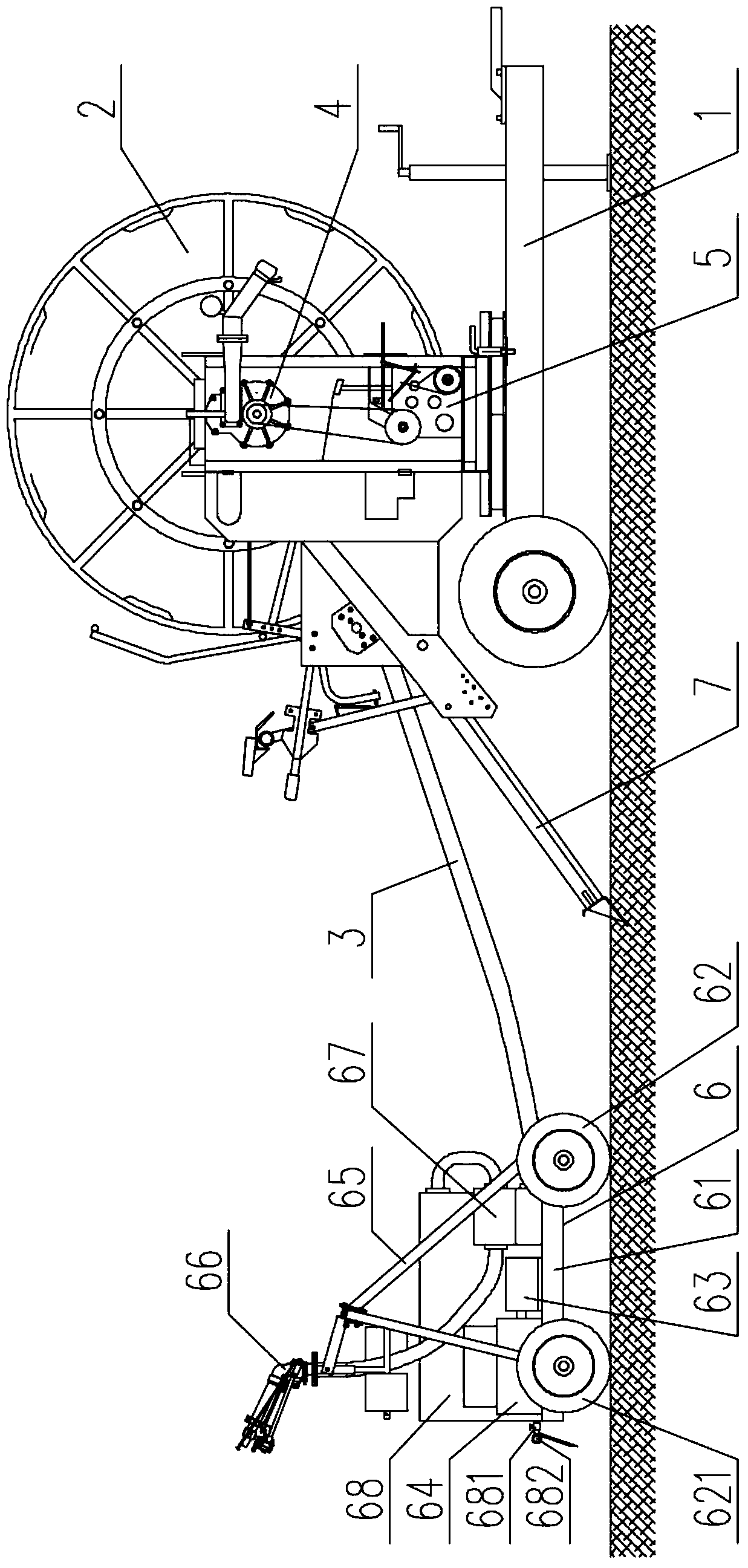 A self-propelled reel sprinkler irrigation machine with a sprinkler car and its use method