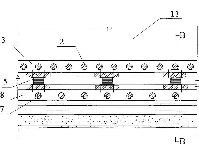 Installation and underpinning method of brick-concrete structured isolation bearings