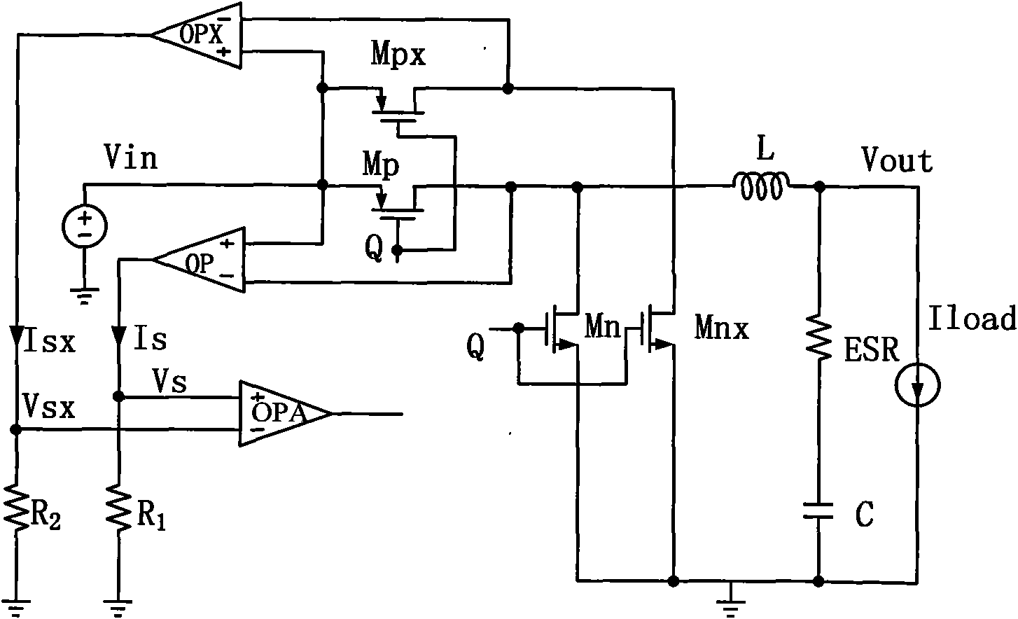 Anti-interference current sample circuit based on cancellation method