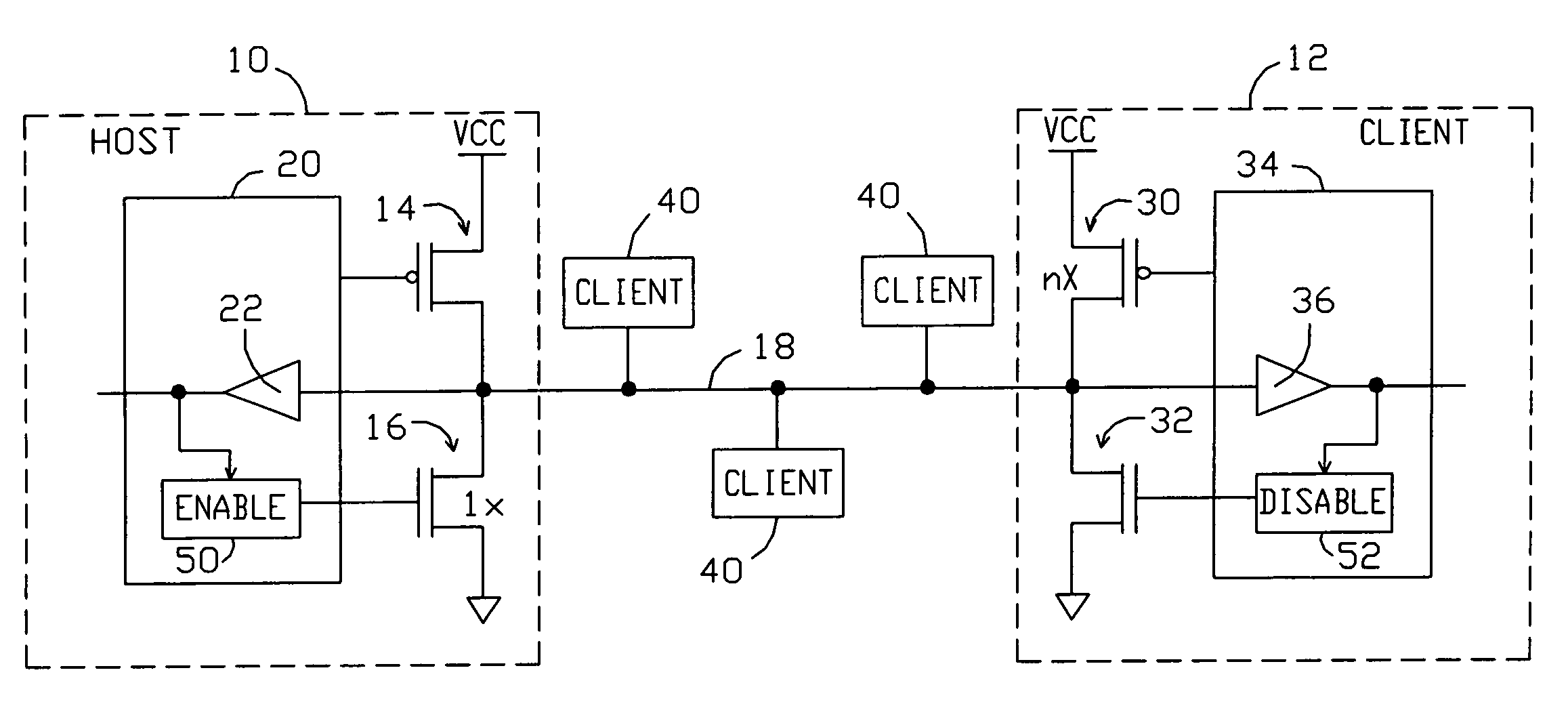 Single wire bus communication system with method for handling simultaneous responses from multiple clients