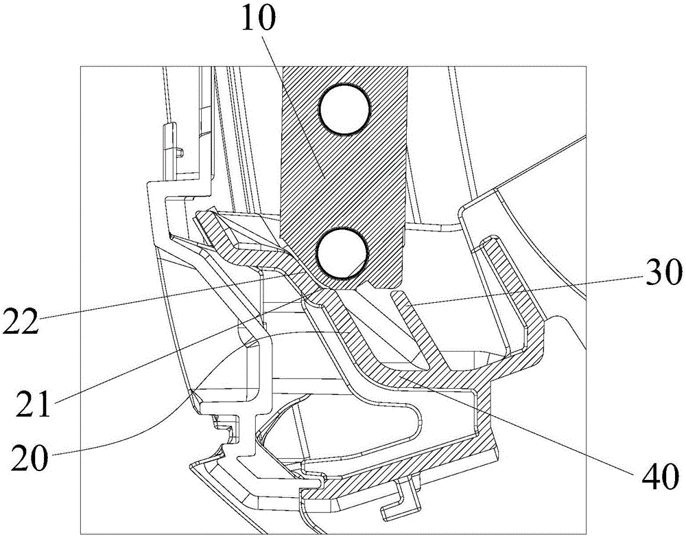 Bottom shell structure and air conditioner