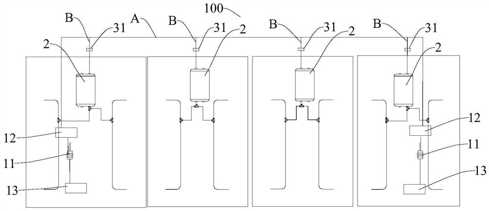 Air source system for railway vehicle and railway vehicle