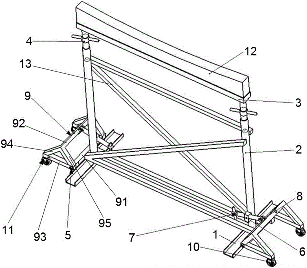 Auxiliary bracket for airplane wing installation