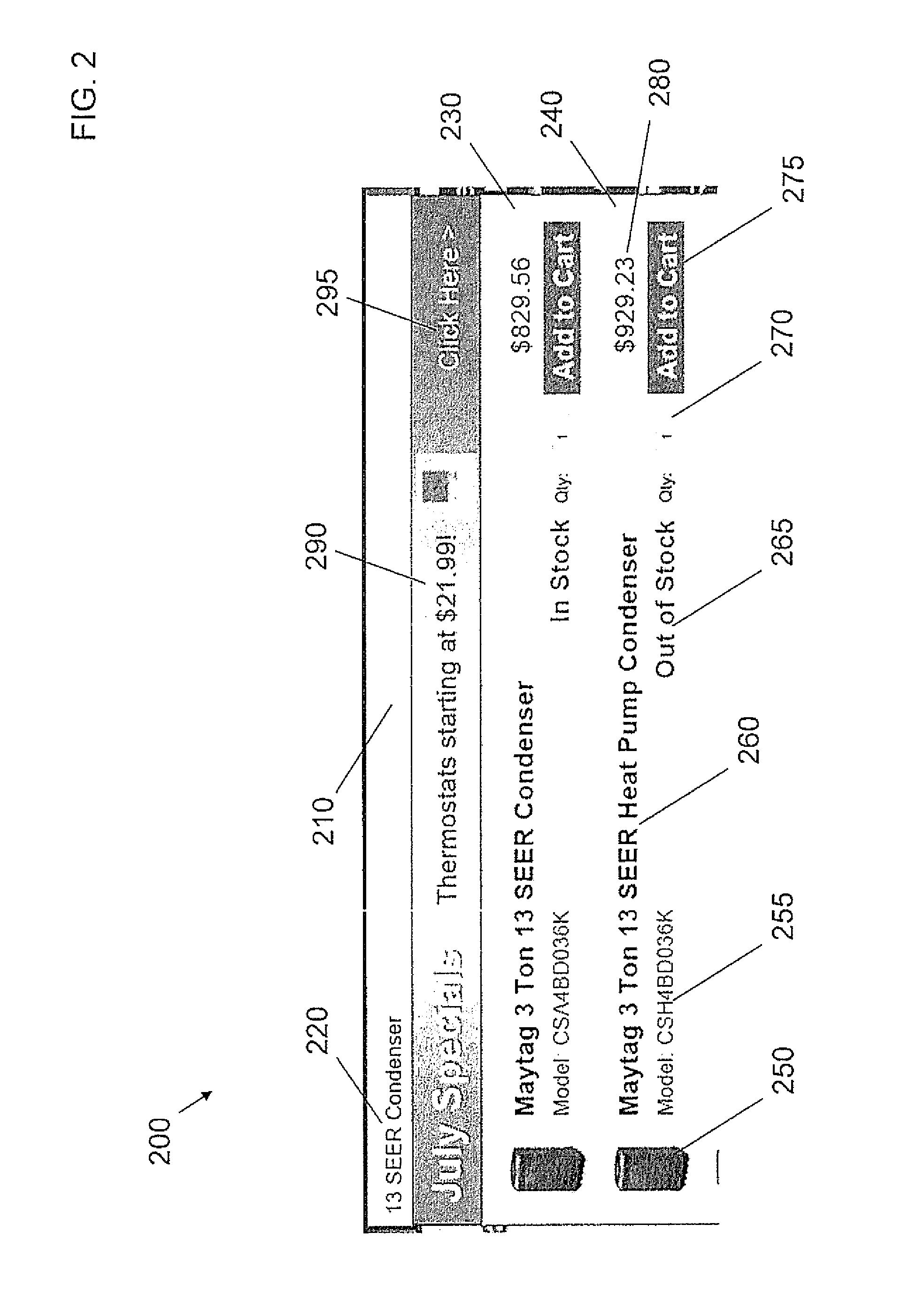 System and method of electronic searching and shopping carts