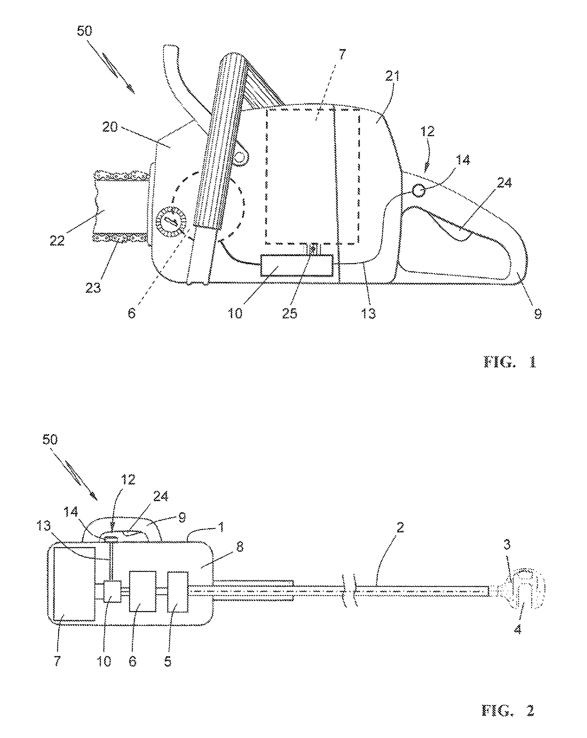 Method for operating a work apparatus having an electric motor