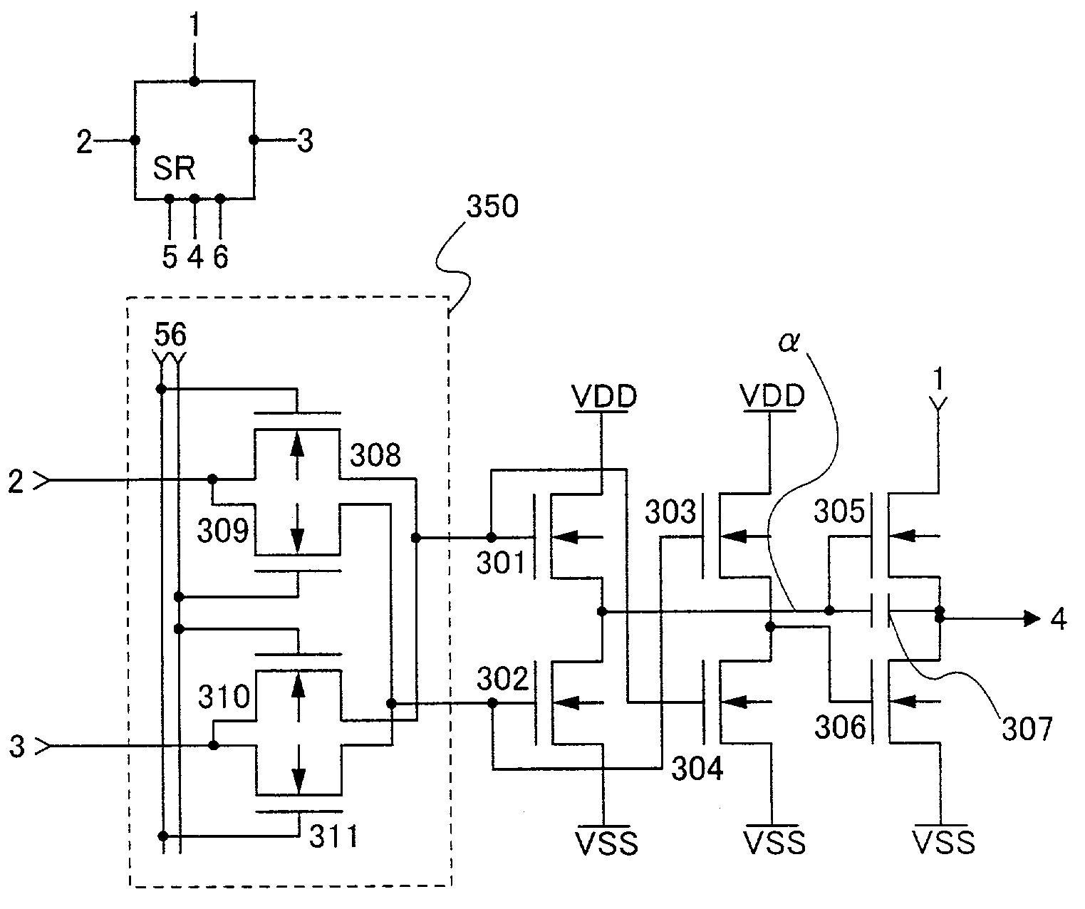 Pulse output circuit, shift register and display device