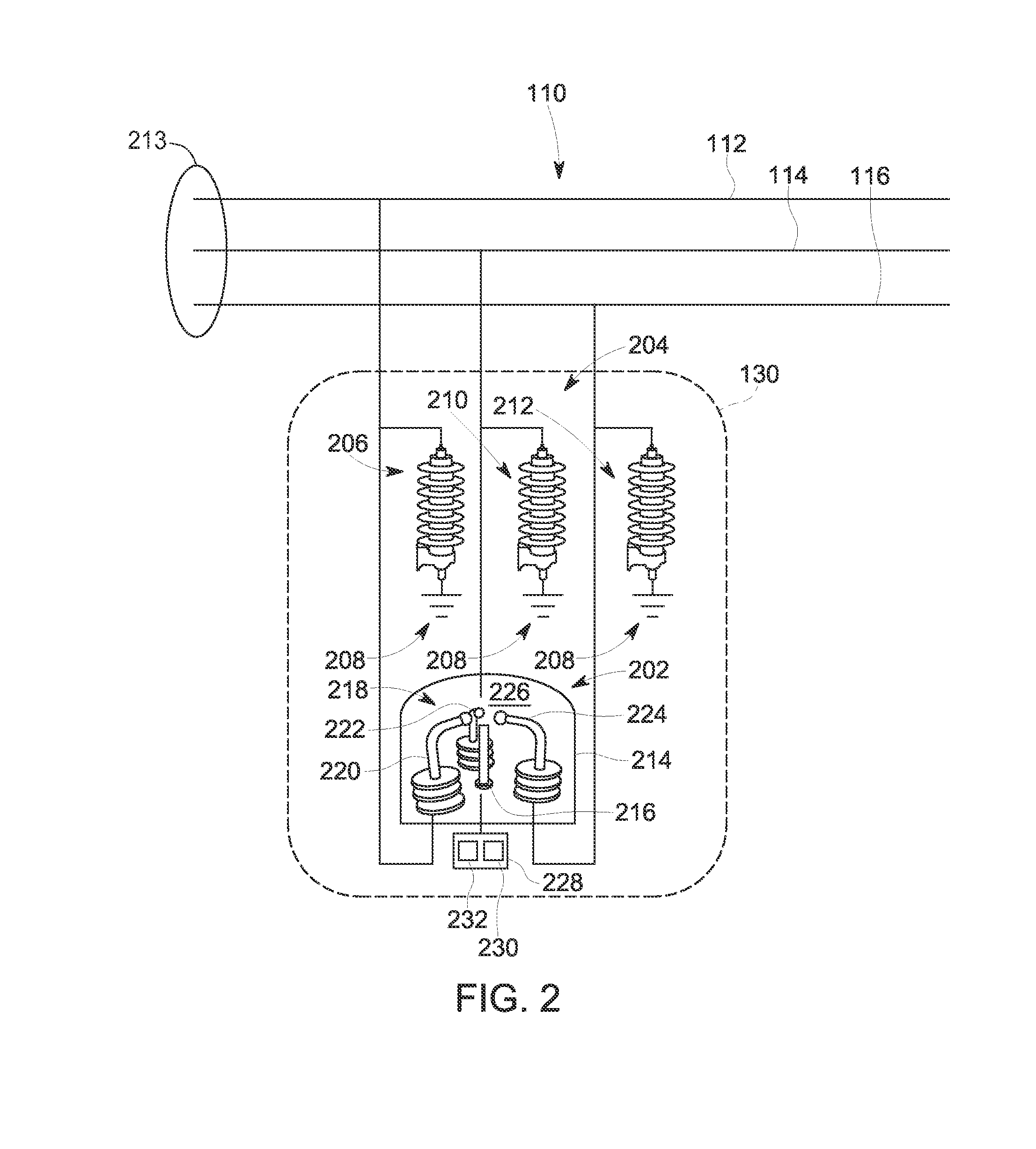 Method and systems for discharging energy from an electrical fault
