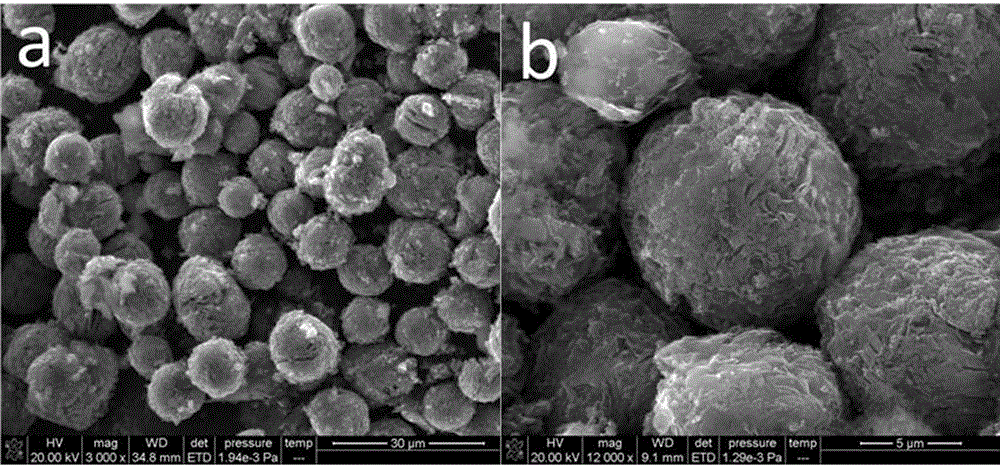 Surface controllable oxidation graphitization mesophase carbon nanosphere negative electrode material and preparation method