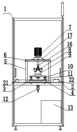 Rotated riveting device