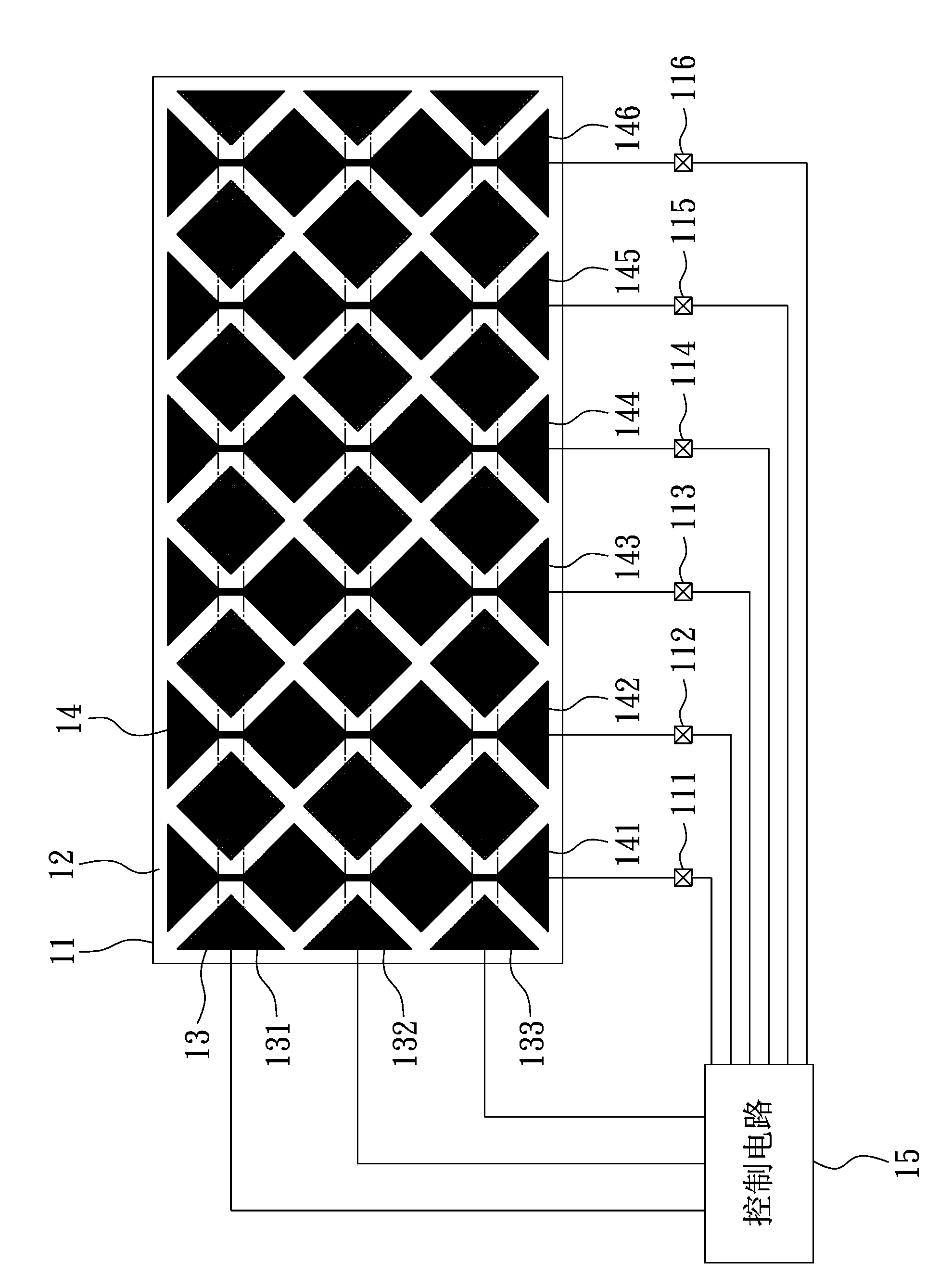 Touch panel, touch device and touch point detection method