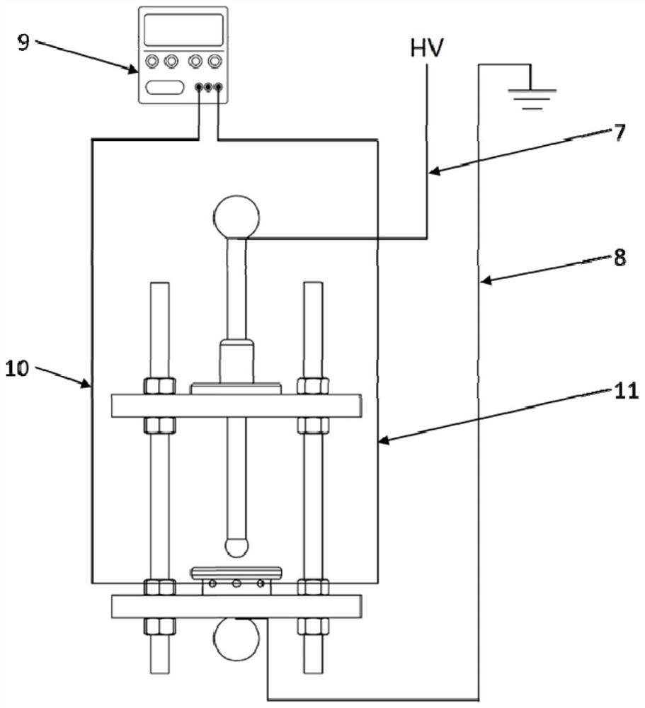 An electrode heating device for high pressure test in liquid environment