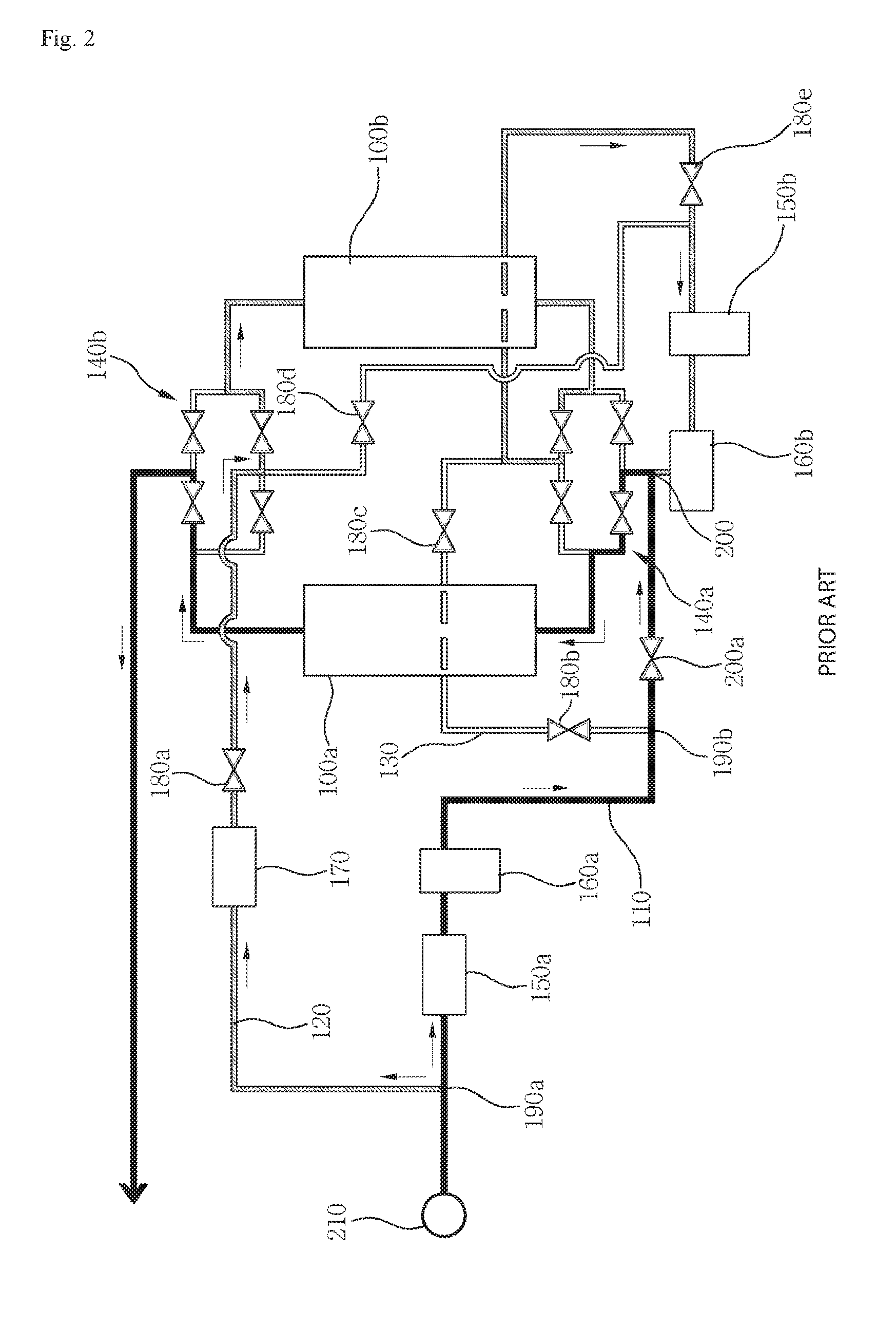 Adsorption-type air drying system with blower non-purge operation using compressed heat