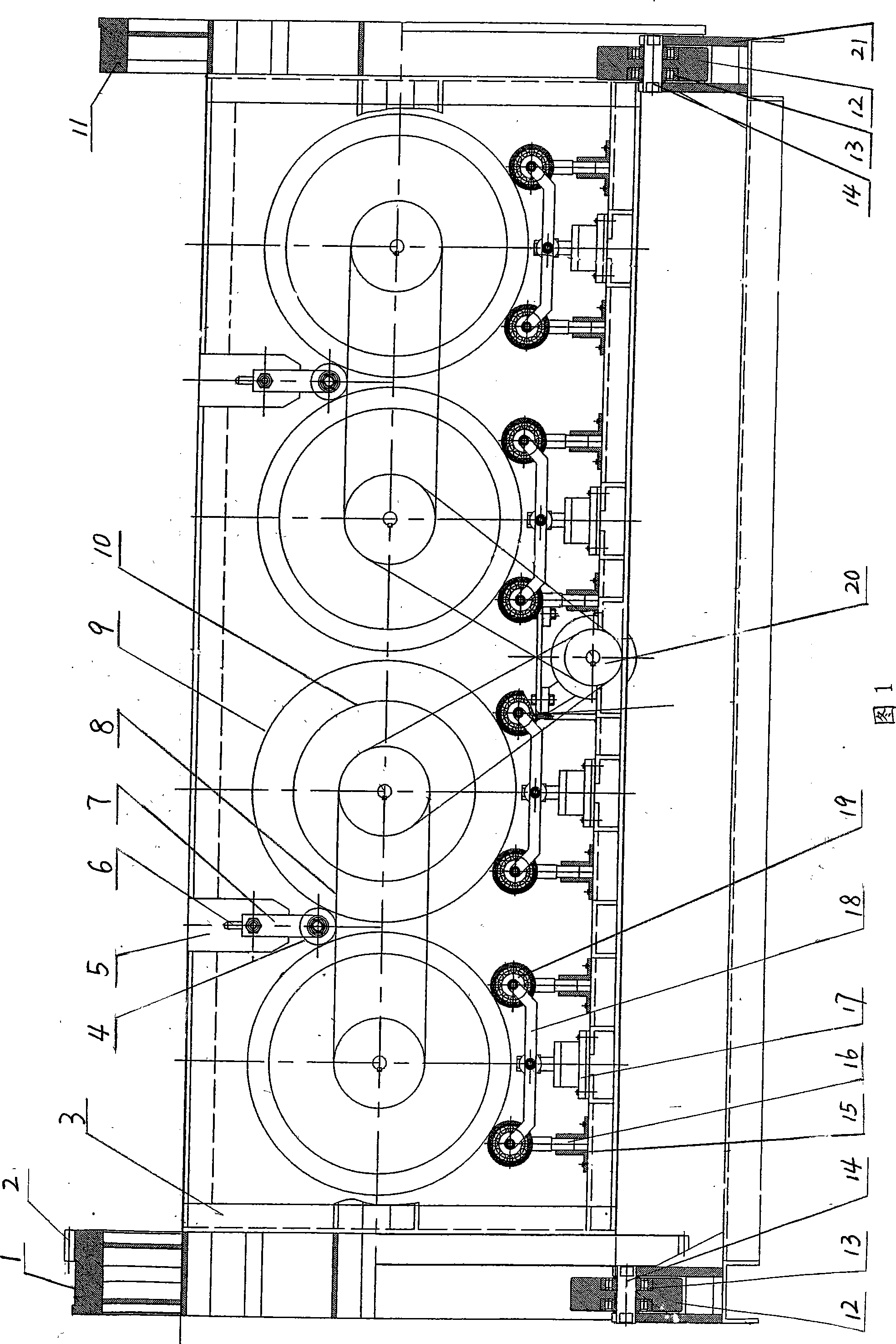 Washing device of closed barrel