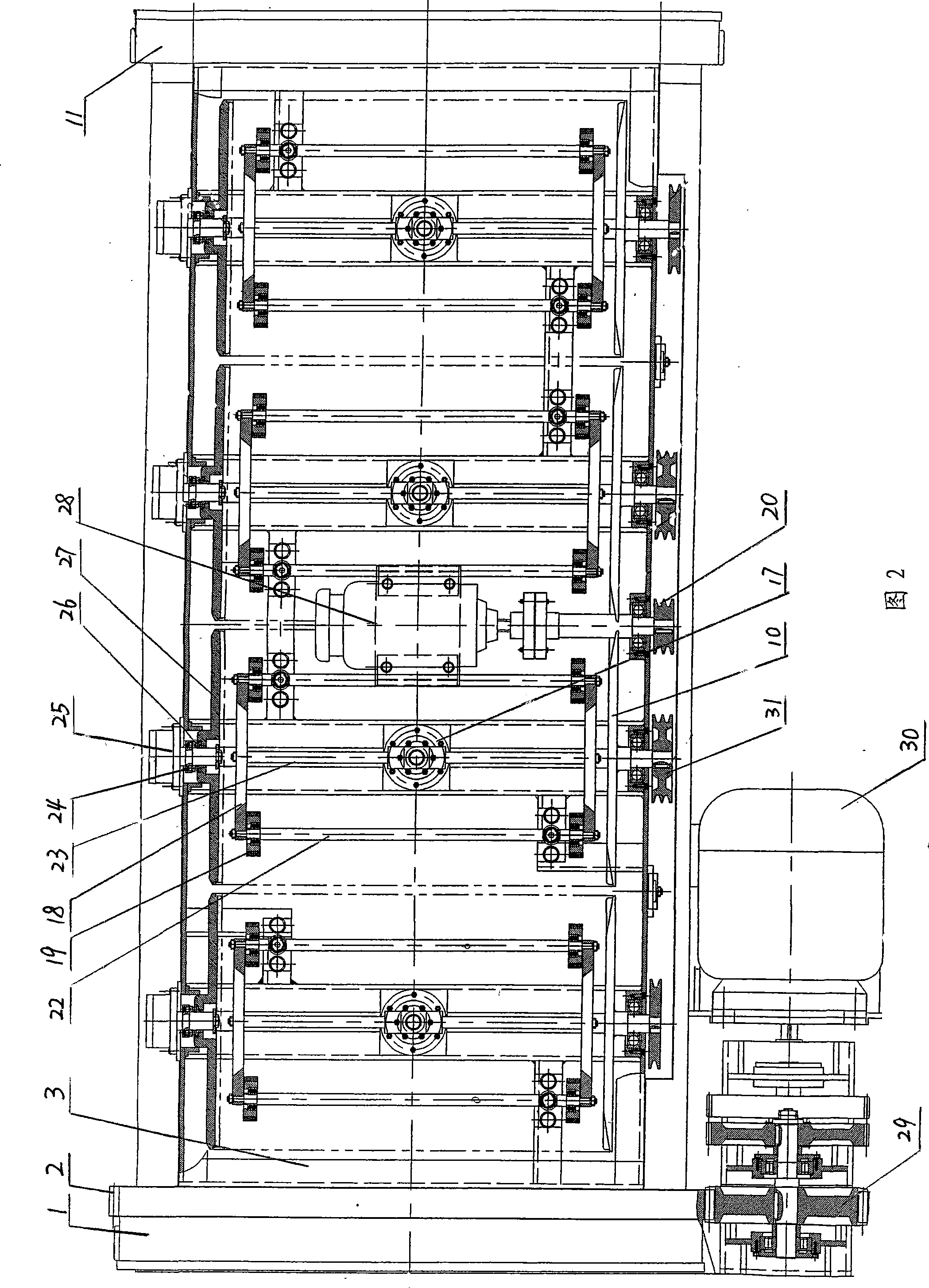 Washing device of closed barrel