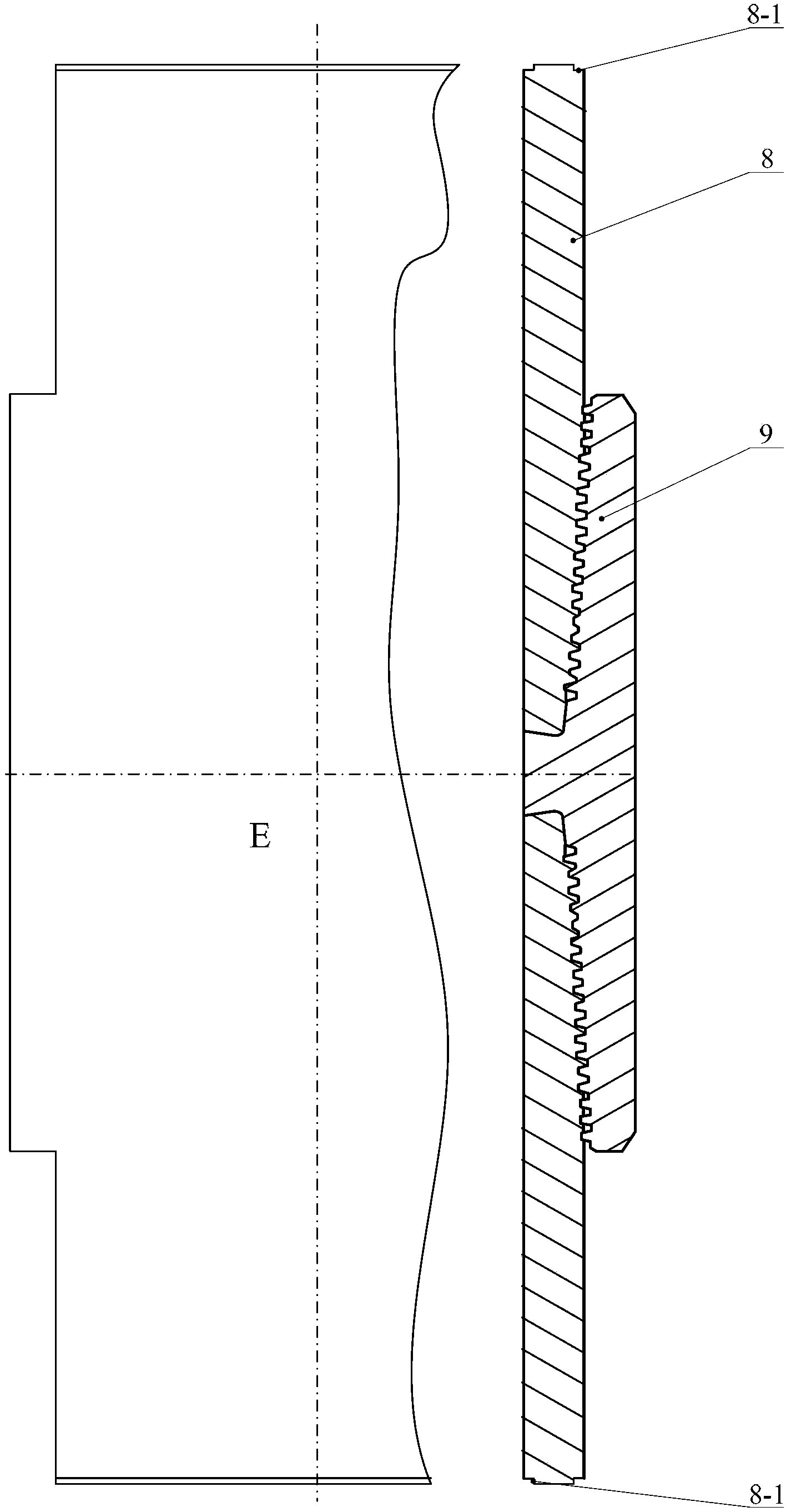Internal-pressure fatigue test device for well-completion pipe string of underground gas storage reservoir and test method thereof