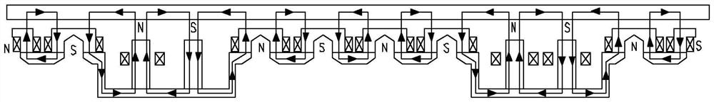 Integrated suspension electromagnet, linear motor and maglev train