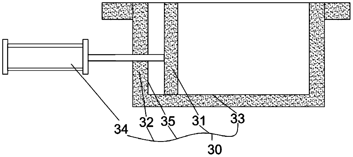 A production process of double-sided curb stone