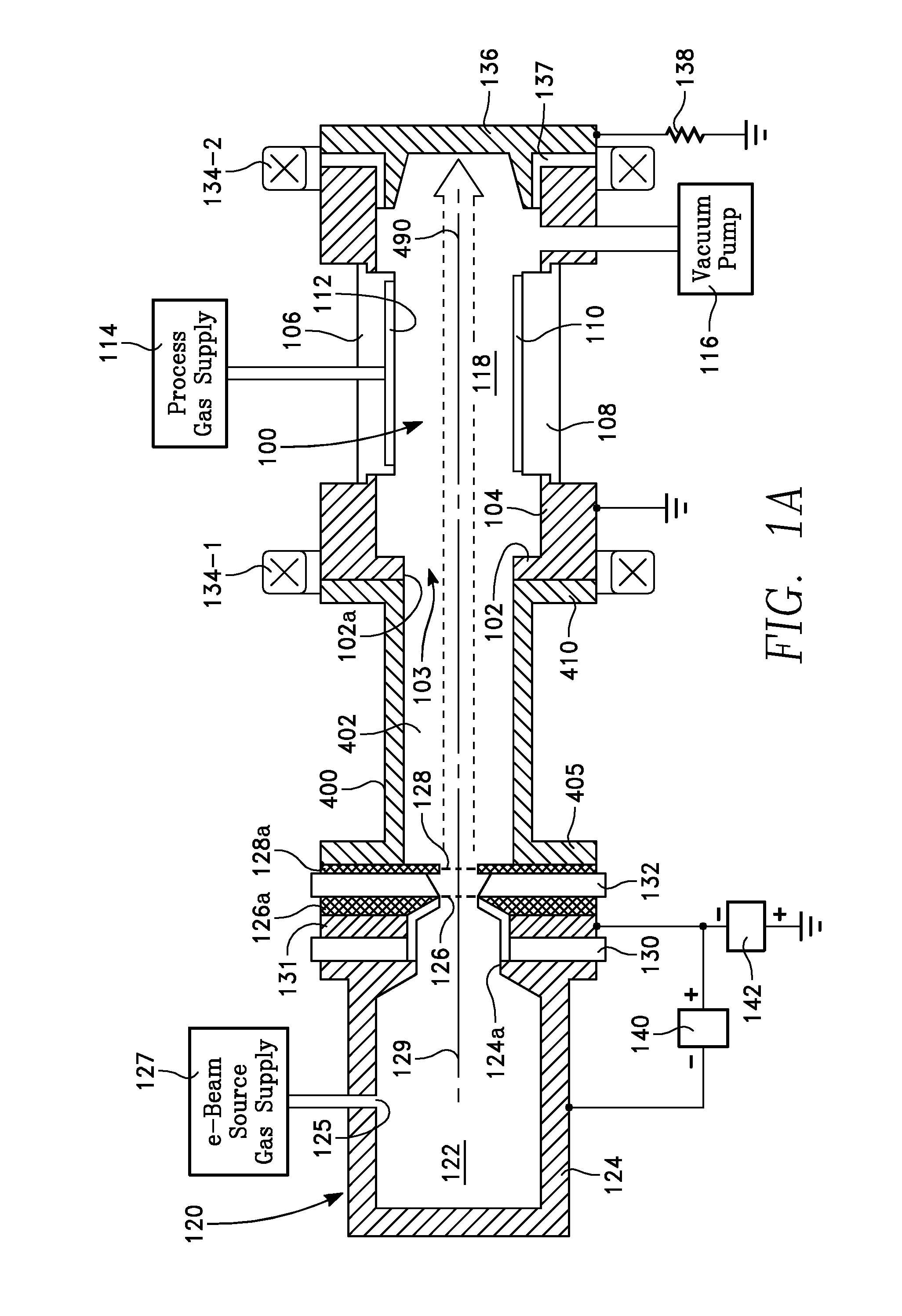 Electron beam plasma source with reduced metal contamination