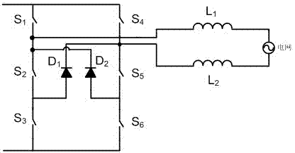 Control method suitable for non-isolated single-phase photovoltaic grid inverter circuit