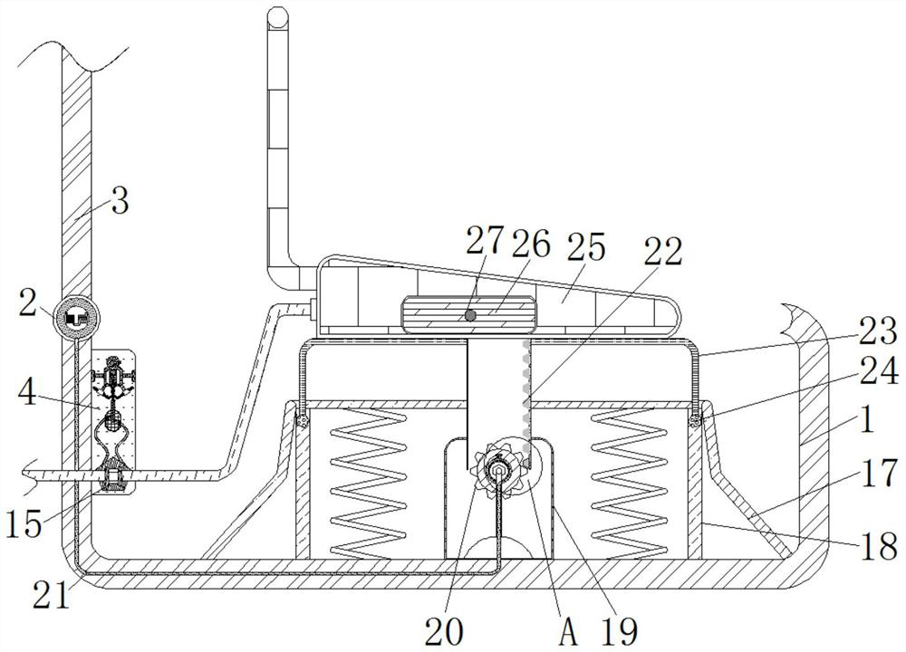 Energy-saving and environment-friendly installation device for router of communication technology