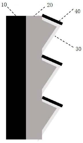 Arc-shaped black gate light-resistant curtain for laser television and manufacturing method