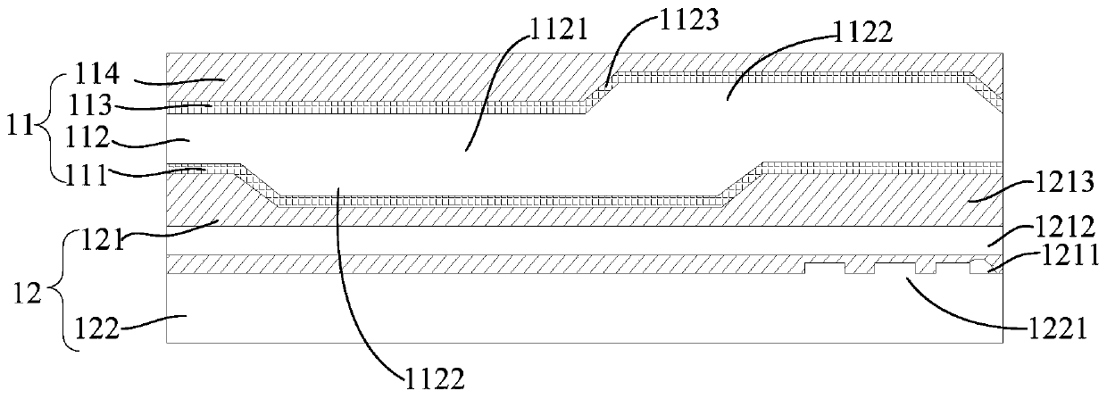 Touch display composite layer, flexible display screen and electronic equipment
