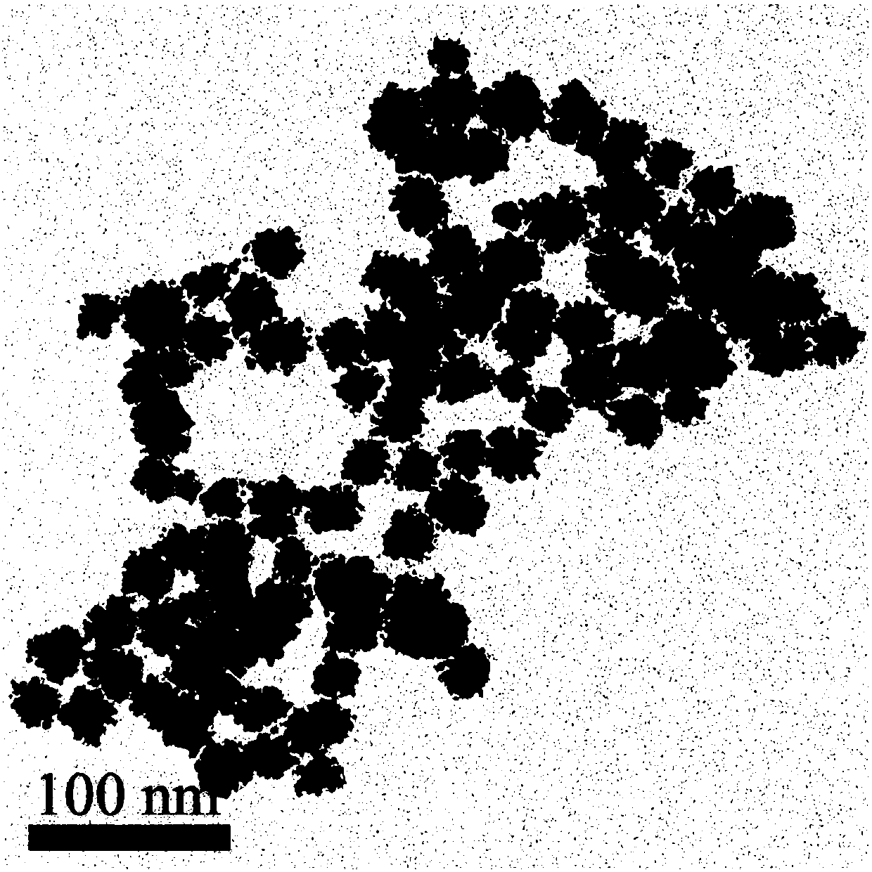 Dendritic PdPt nanoparticle for electrocatalytic methanol oxidization and preparation method of dendritic PdPt nanoparticle