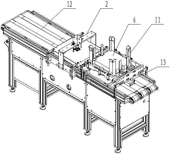 Accelerated conveying device of automatic leveling and sizing collection system of cigarette carton skin