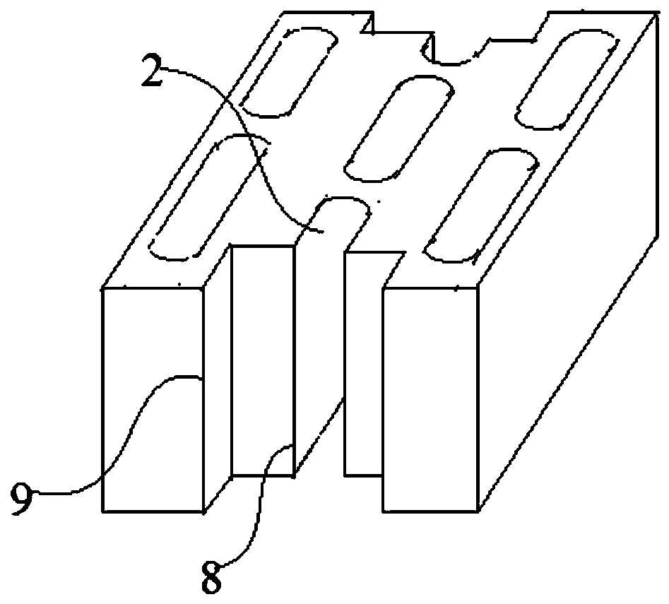 A method for preparing small-scale hollow blocks of lightweight aggregate concrete by using industrial solid waste