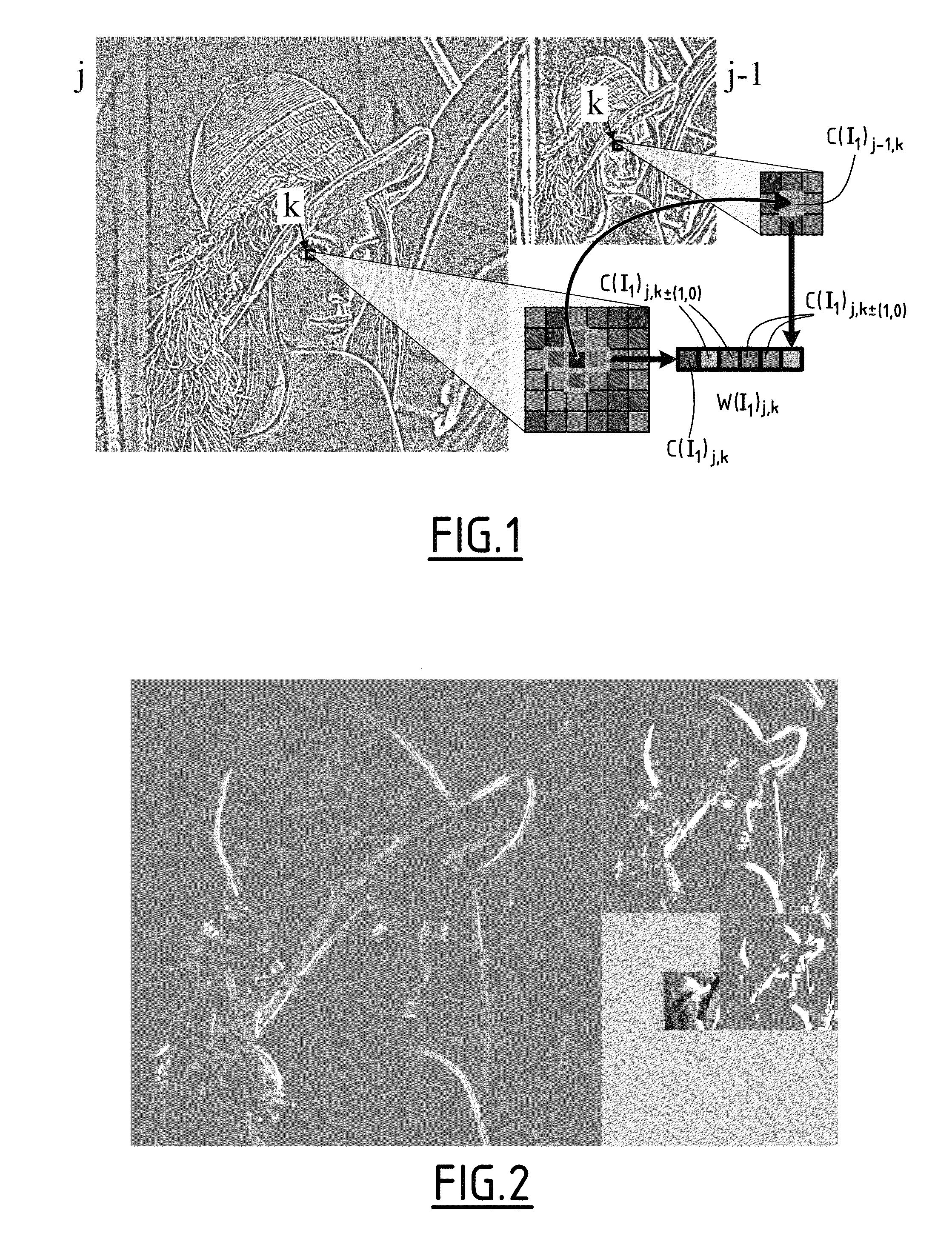 Method for measuring the dissimilarity between a first and a second images and a first and second video sequences