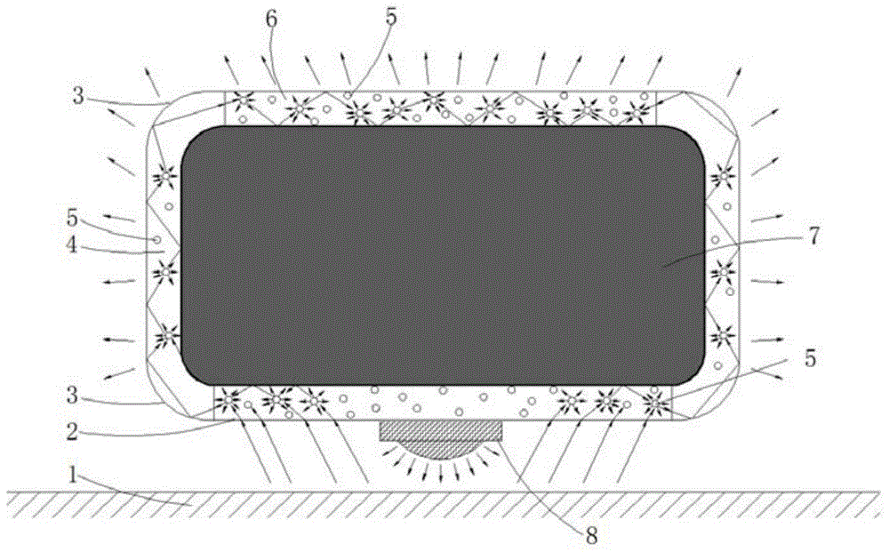 Adaptive passive stealth method based on electromagnetic waveguide and micro-nanostructure