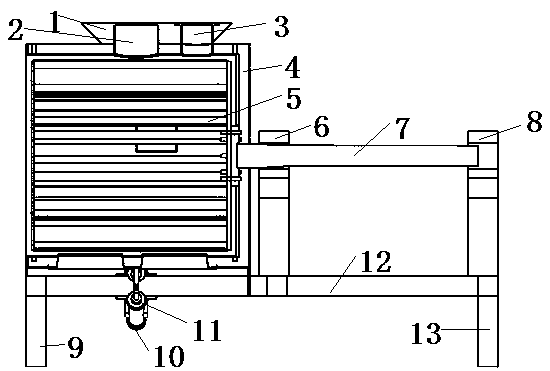 Sailboard type stirring mechanism