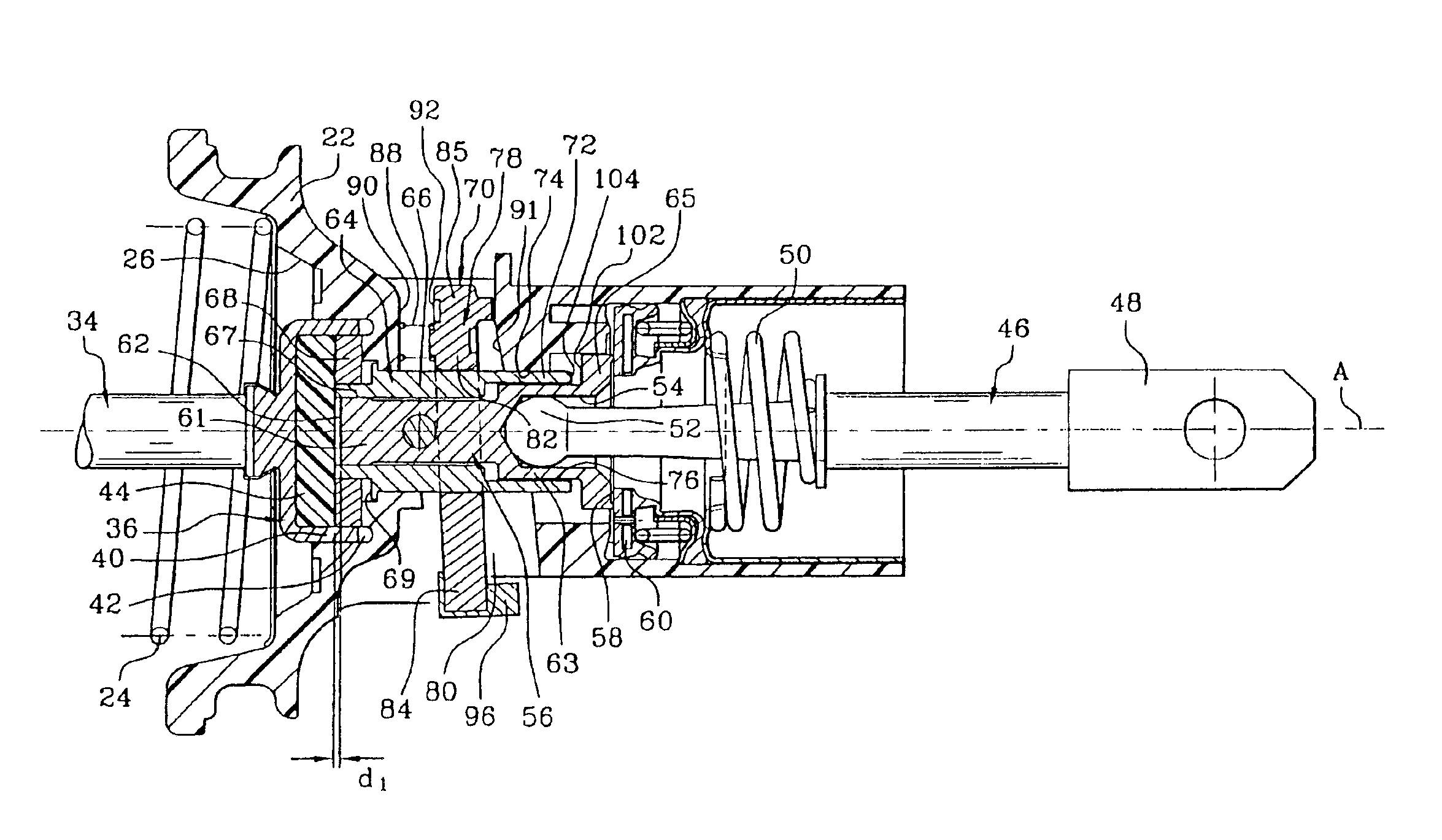 Servo brake booster with two differentiated fixed and variable jumps