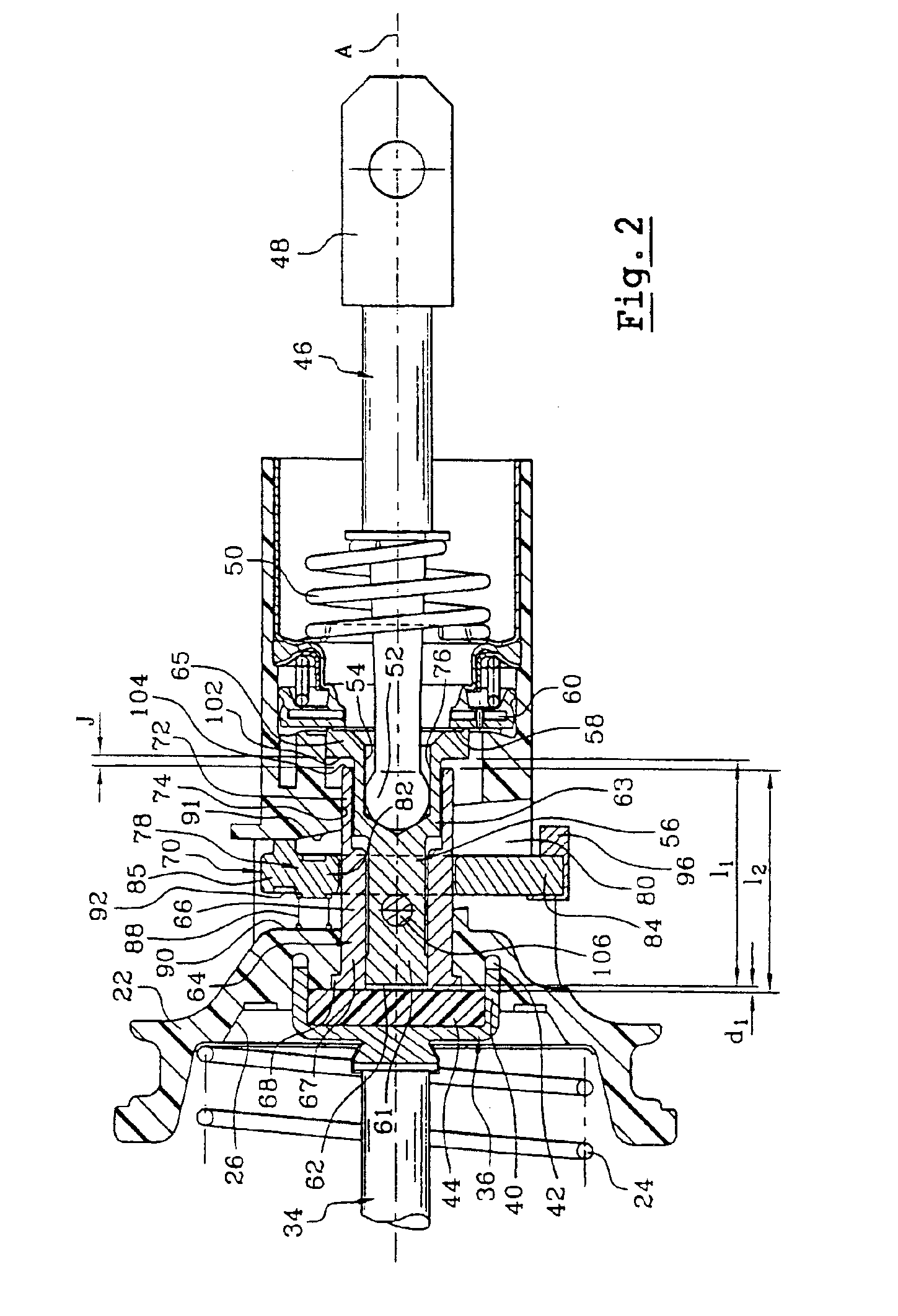 Servo brake booster with two differentiated fixed and variable jumps