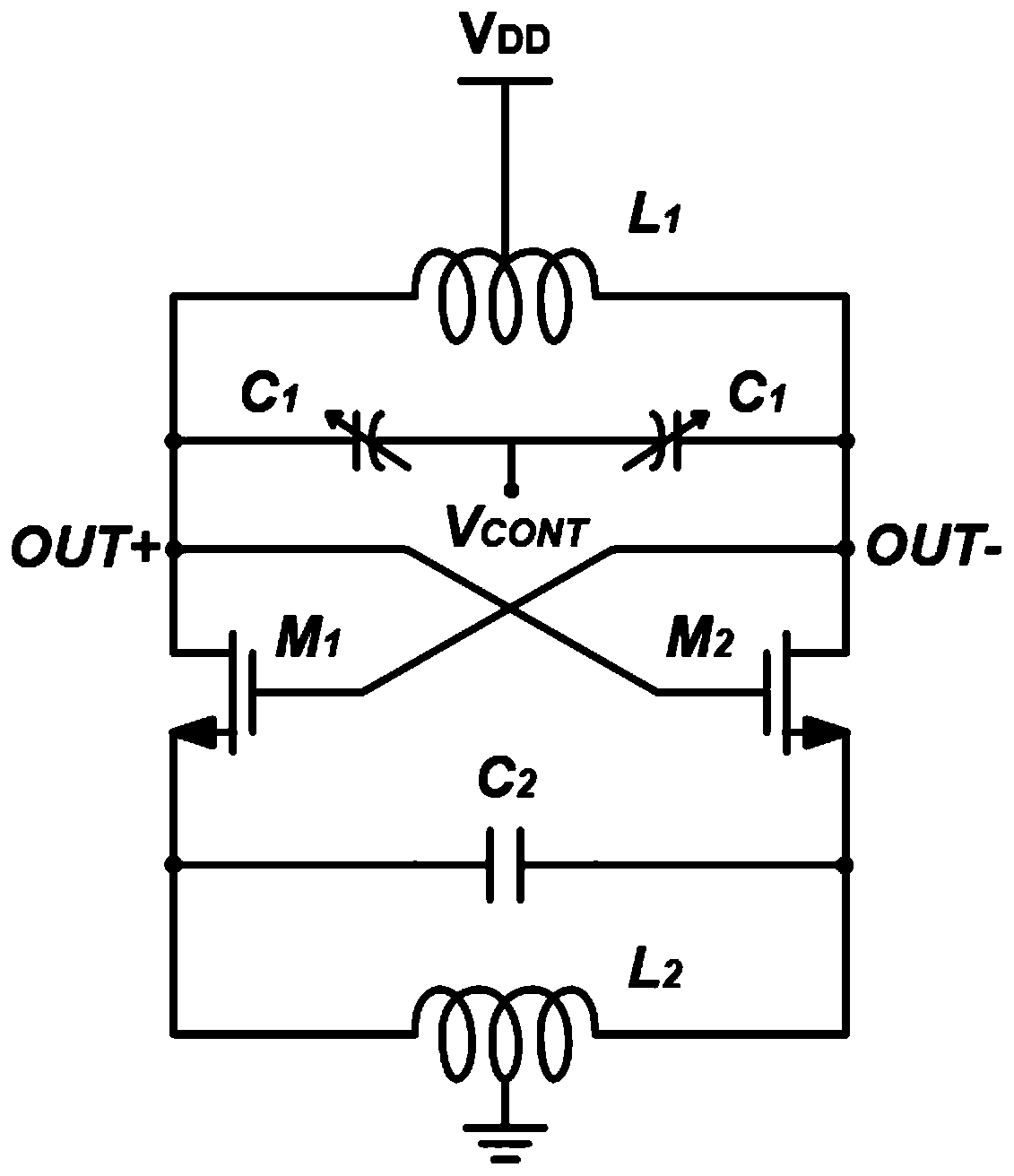 Class-F voltage-controlled oscillator