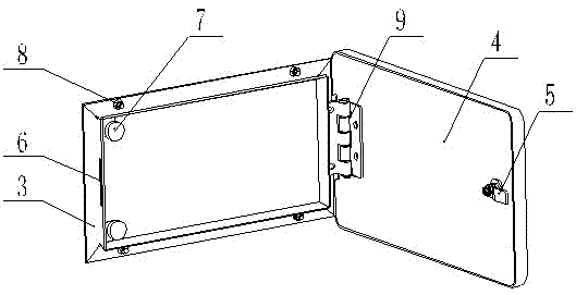 Tool case and truck frame and crane comprising tool case