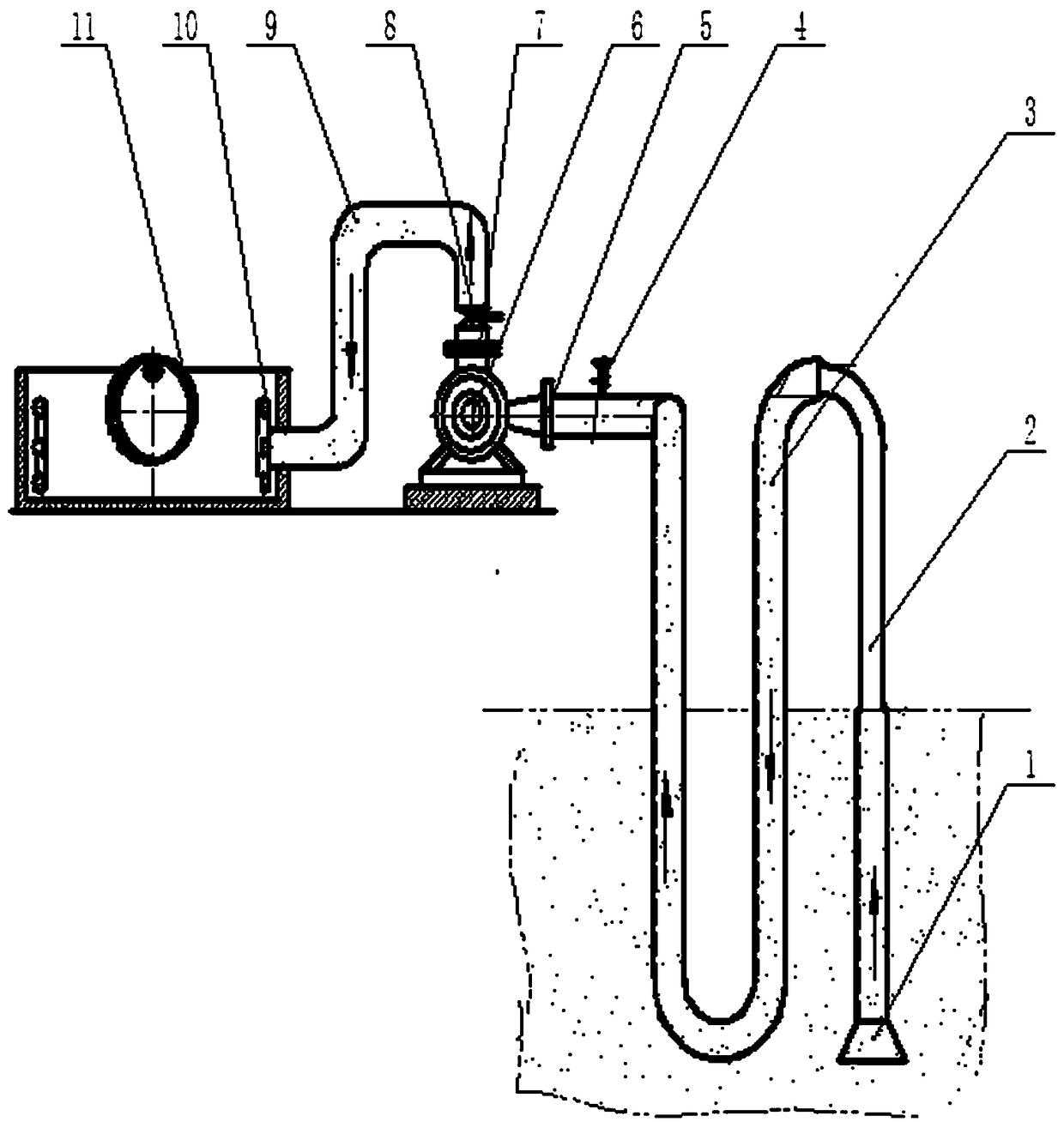 Steel wire high-pressure water flushing method and device thereof