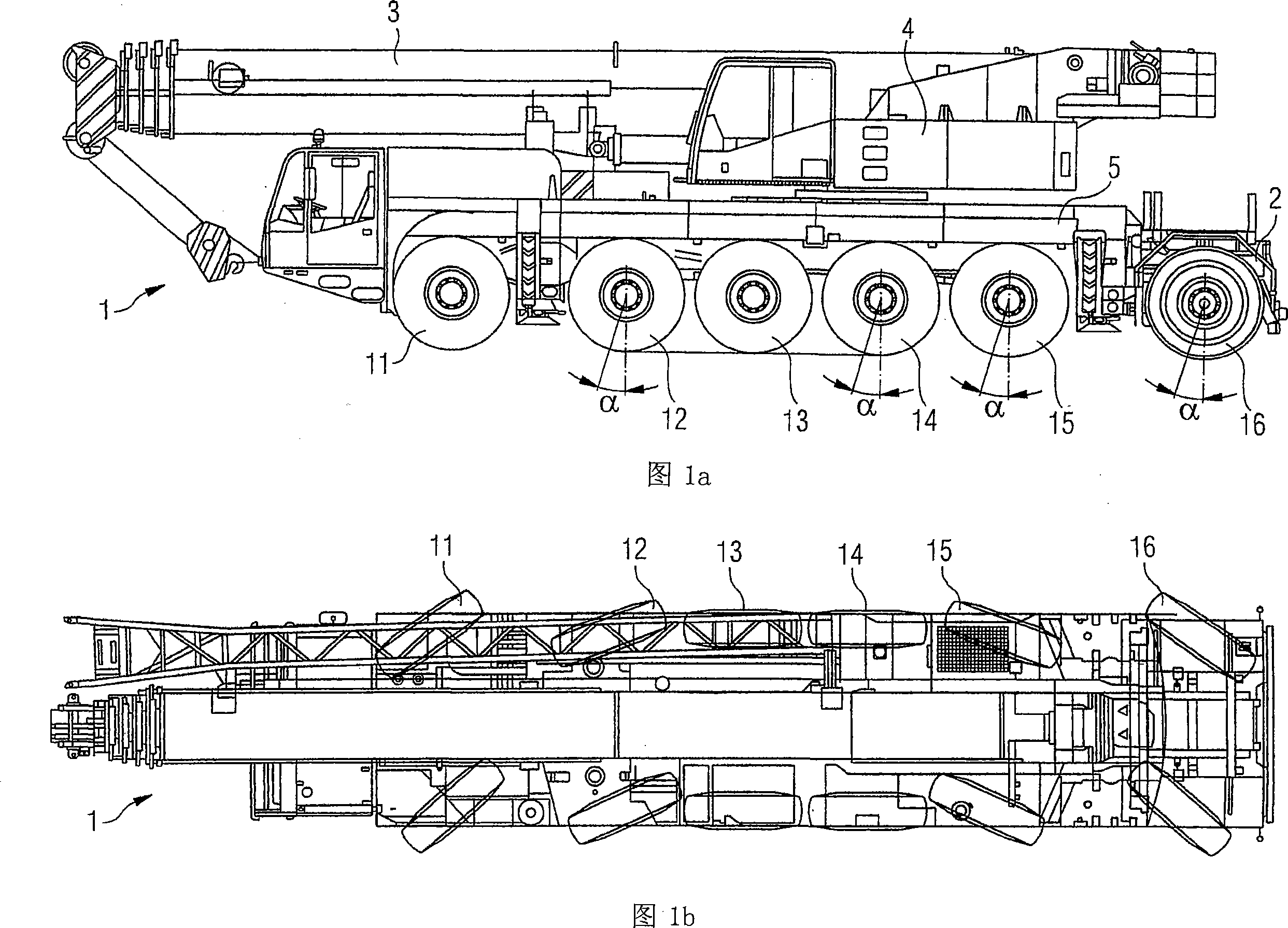 Passively steerable module axle