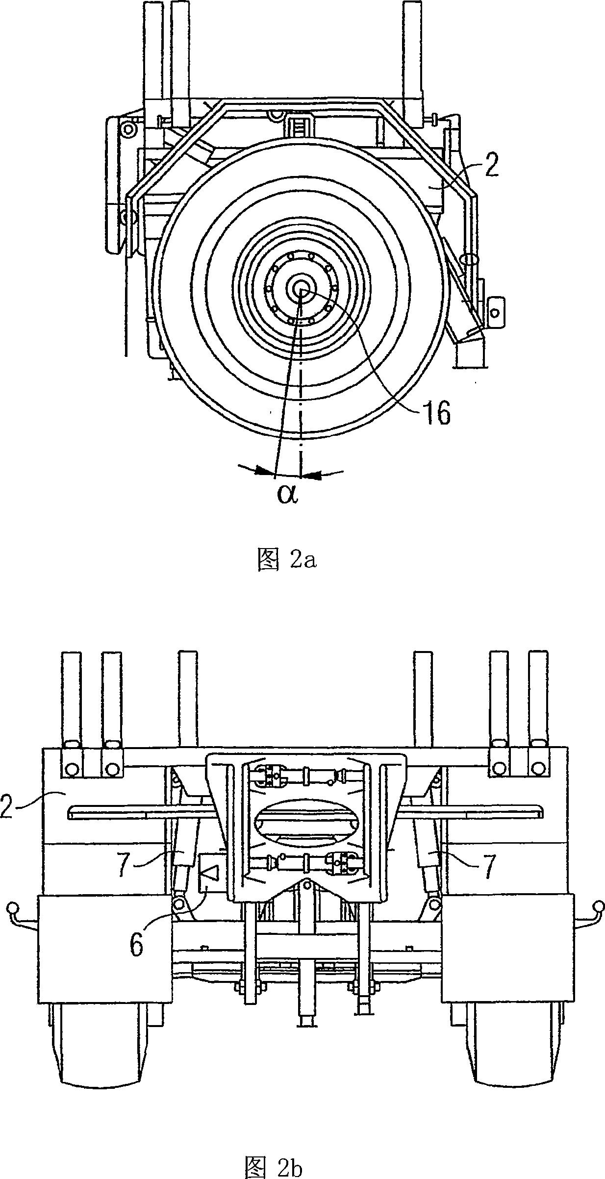 Passively steerable module axle