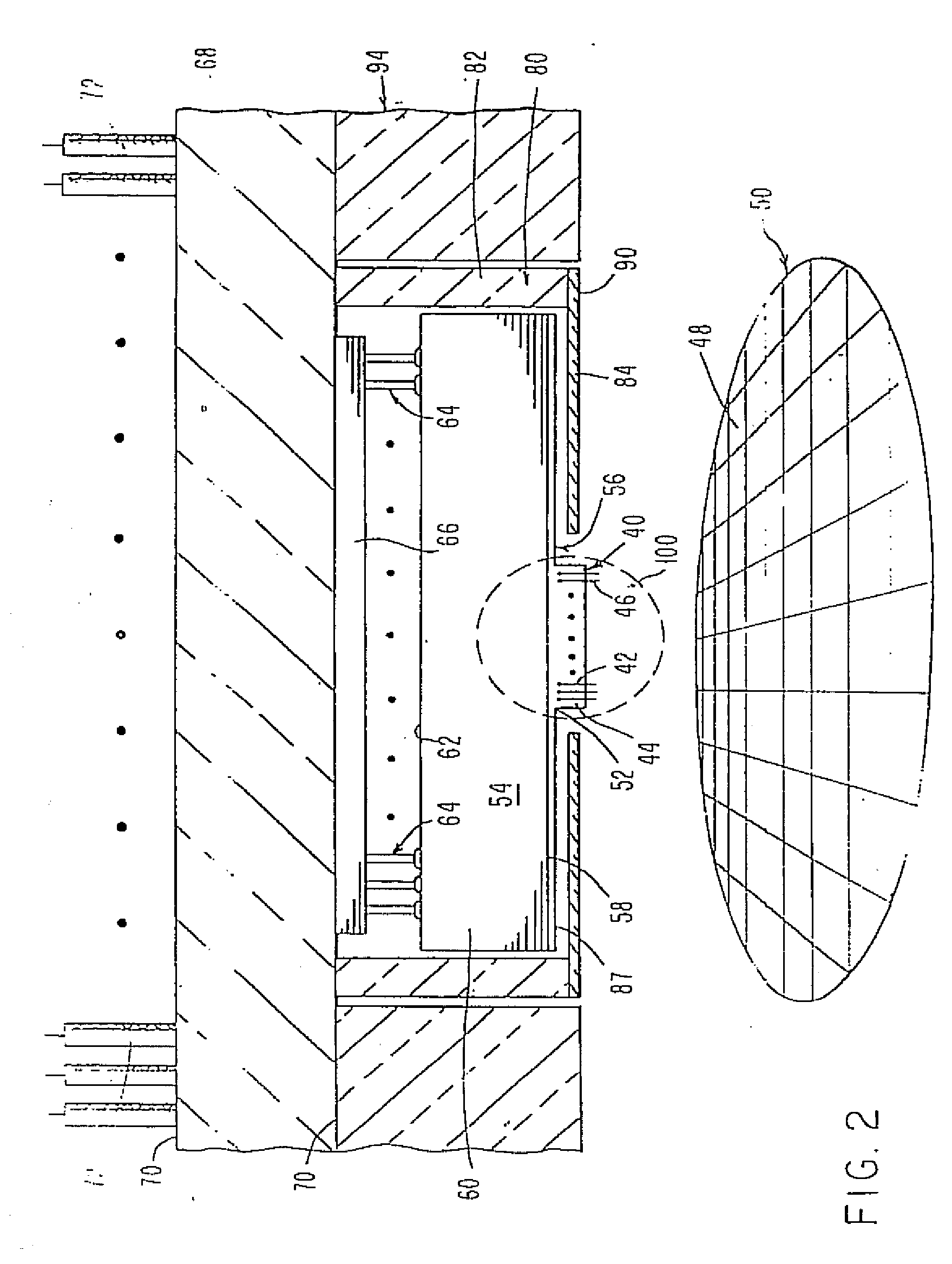 High density integrated circuit apparatus, test probe and methods of use thereof
