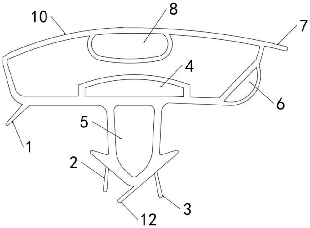 Energy-saving door seal structure