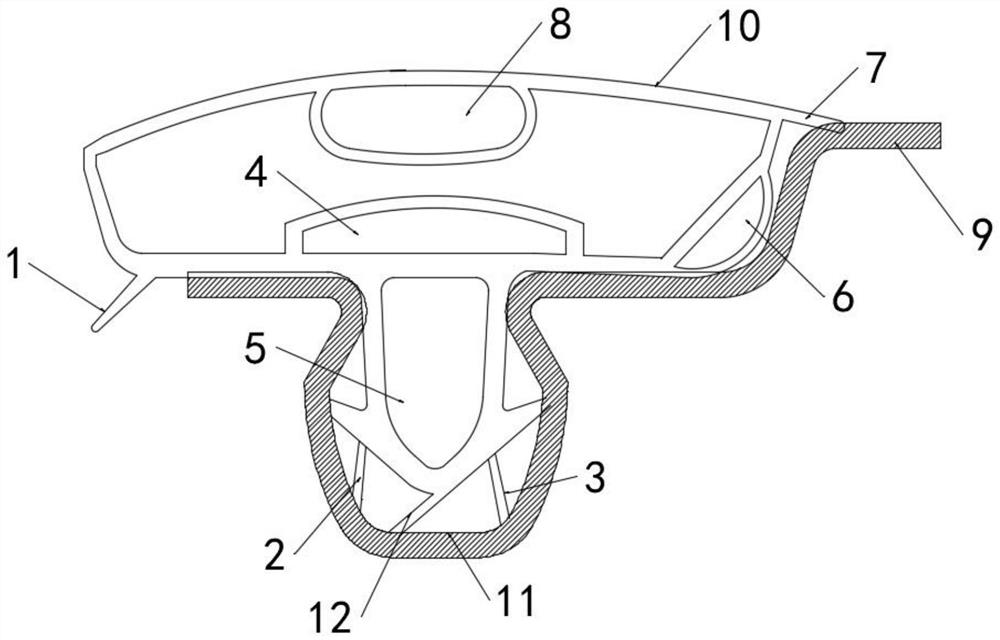 Energy-saving door seal structure