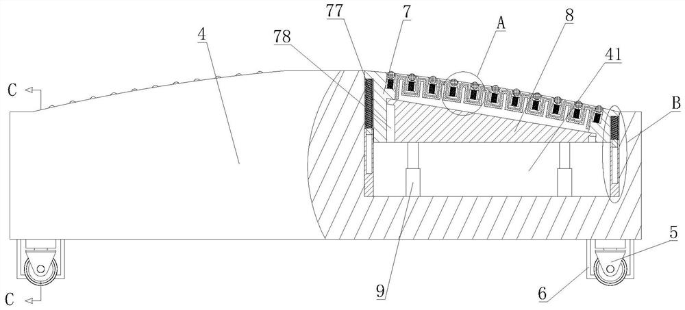 Supporting foot base structure of mahjong machine and mahjong machine