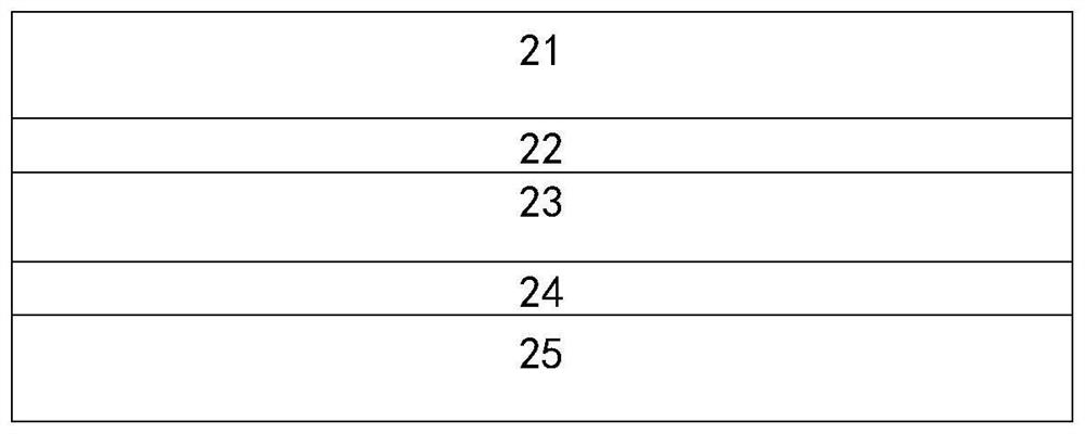 A laminated structure of a double-sided component, its preparation method, and a double-sided component