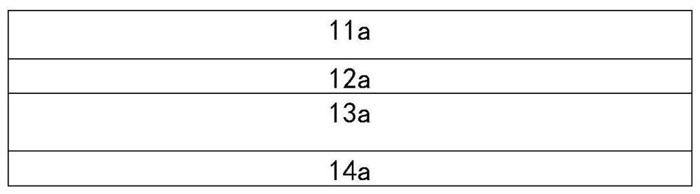 A laminated structure of a double-sided component, its preparation method, and a double-sided component